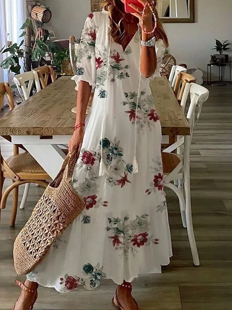 Lana | Robe longue bohème flatteuse