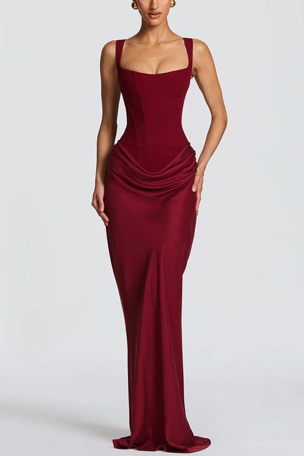 Éléonore | Robe Maxi Col Carré