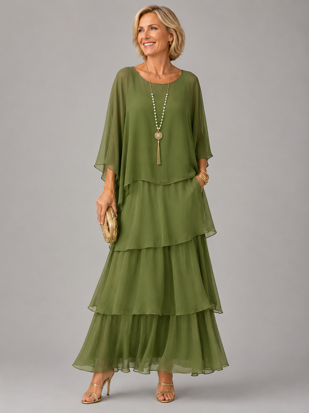 Lara Robe - Vert Foncé