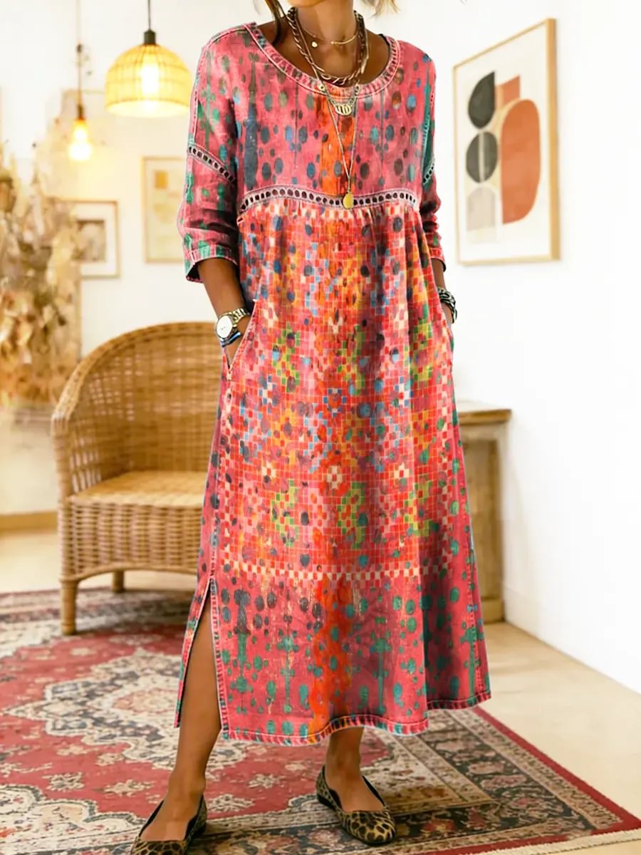 Francisca | Robe Imprimée Élégante