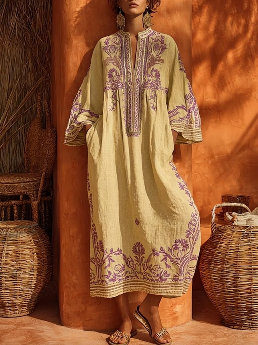 Elena™ | Robe longue méditerranéenne