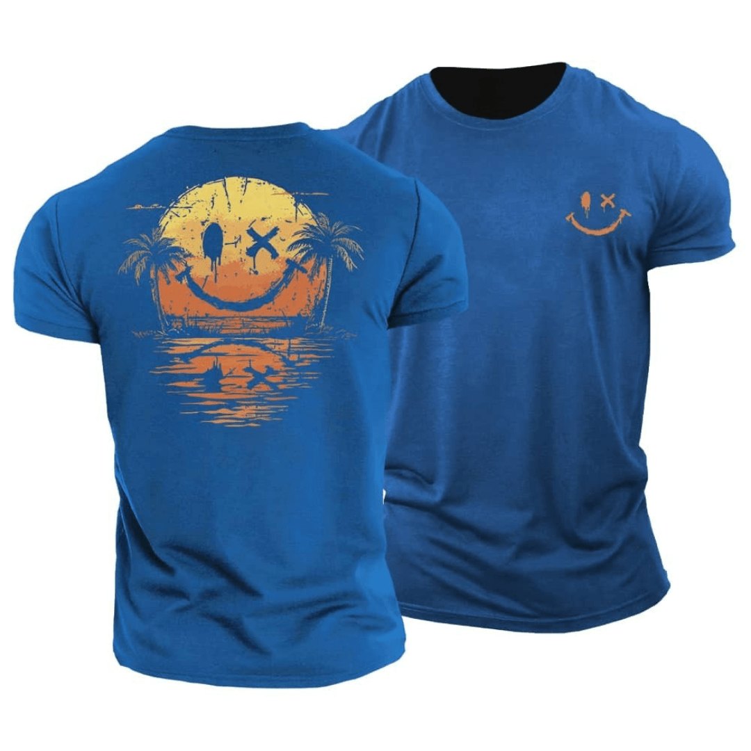 T-shirt de plage souriant