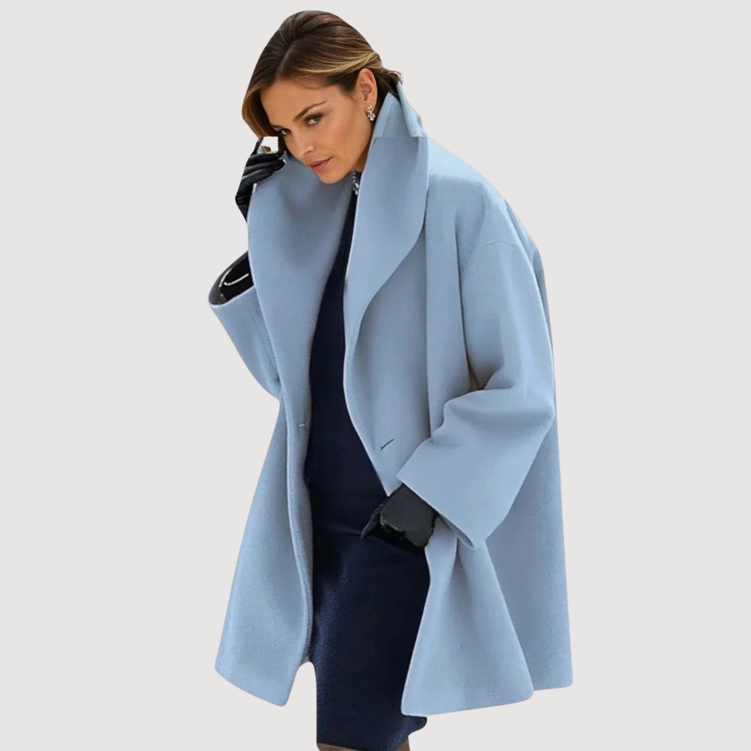 Vivienne | Manteau d'Hiver Bleu