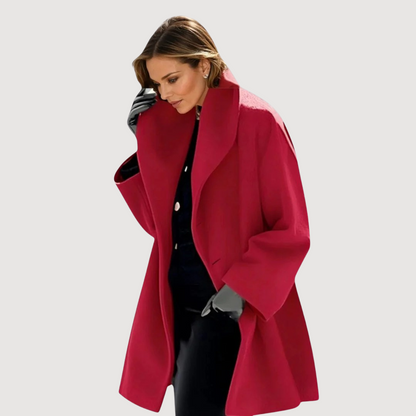 Vivienne | Manteau d'Hiver Rouge