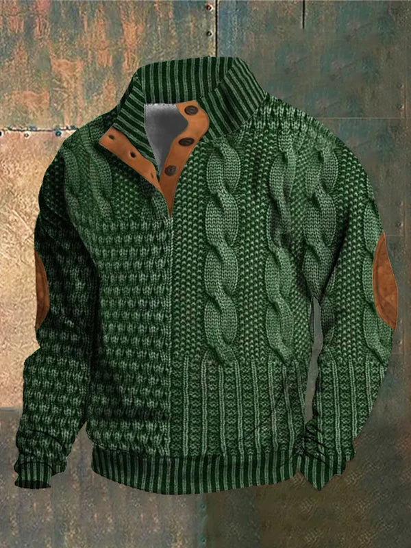 Olivier | Pull Rétro Vert
