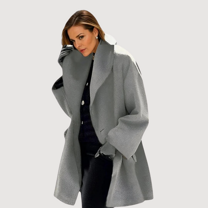 Vivienne | Manteau d'Hiver Gris