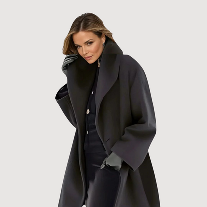 Vivienne | Manteau d'Hiver Noir