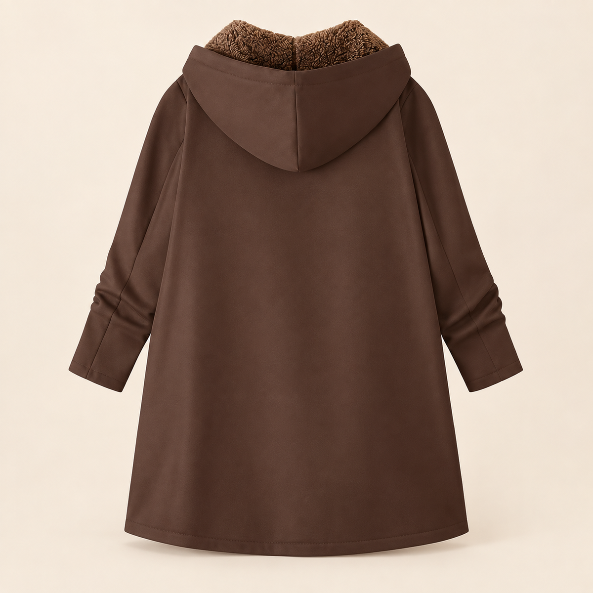 Solange | Manteau Sherpa Bleu Marine