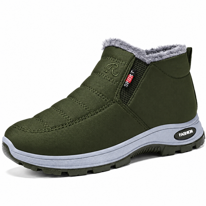 Margaux bottines d'hiver fourrées imperméables, vert