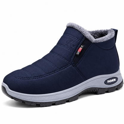 Margaux bottines d'hiver fourrées imperméables, bleu marine