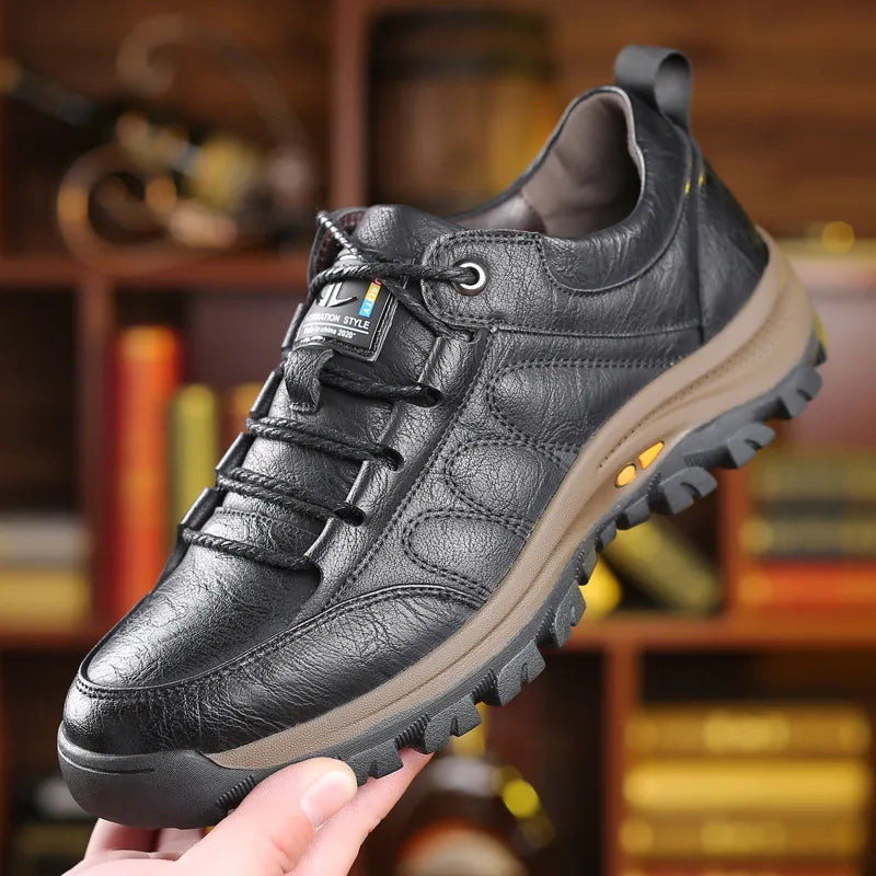 Armand chaussure de marche en cuir marron