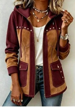 Maison Mireille| Veste à Capuche Bi-Matière Véronique