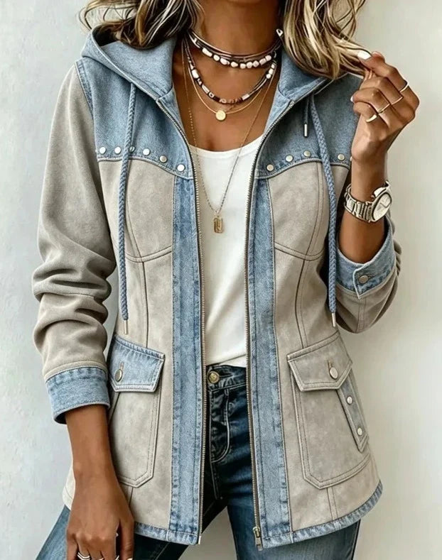 Maison Mireille| Veste à Capuche Bi-Matière Véronique