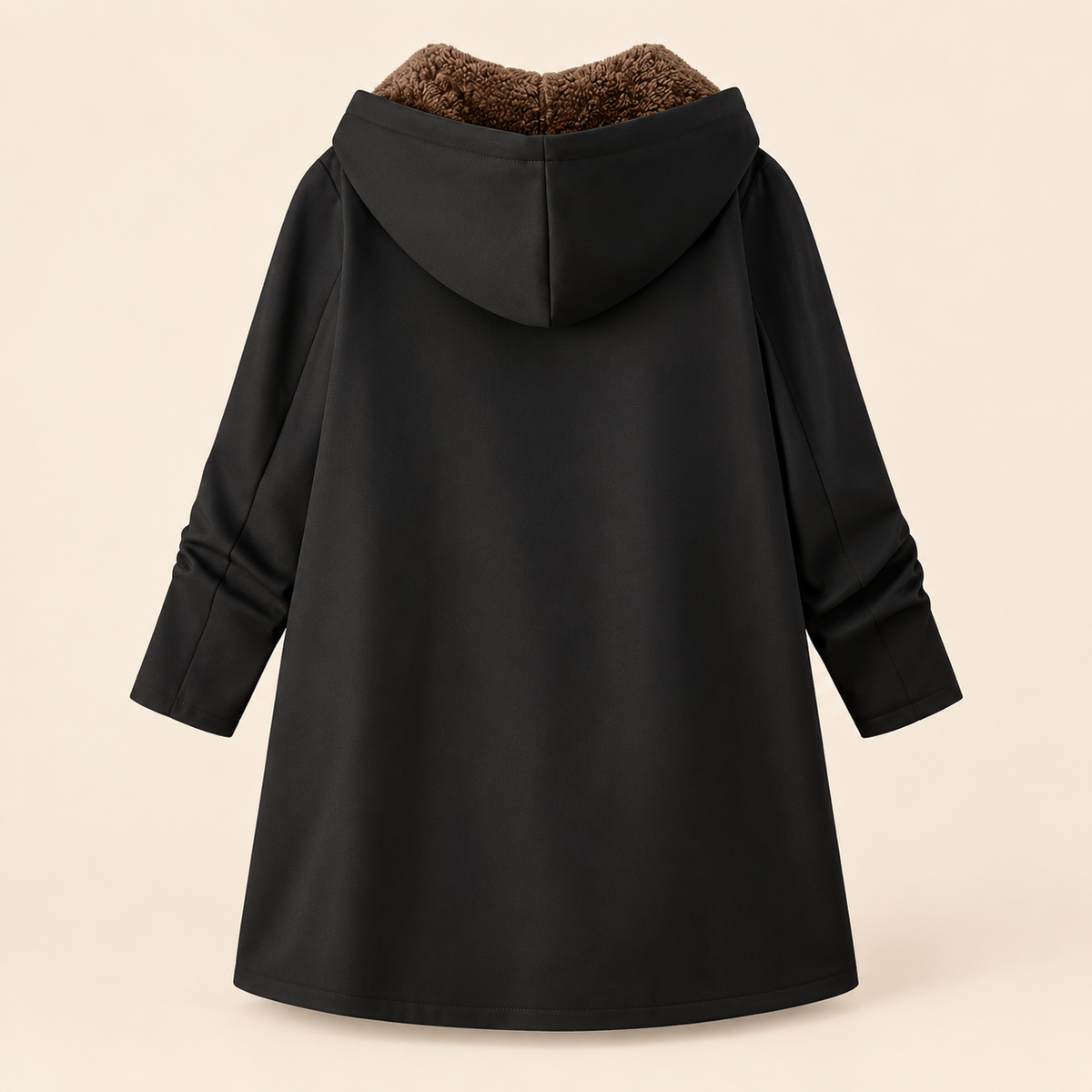Solange | Manteau Sherpa Bleu Marine