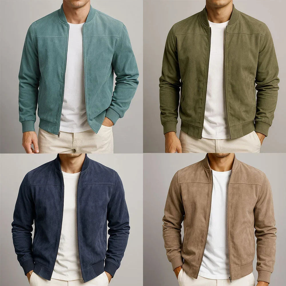 Blousons bombers modernes en plusieurs couleurs : vert d'eau, vert olive, bleu marine, beige