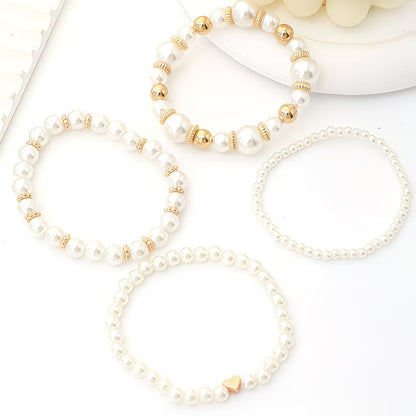 Set de 4 bracelets empilables en perles