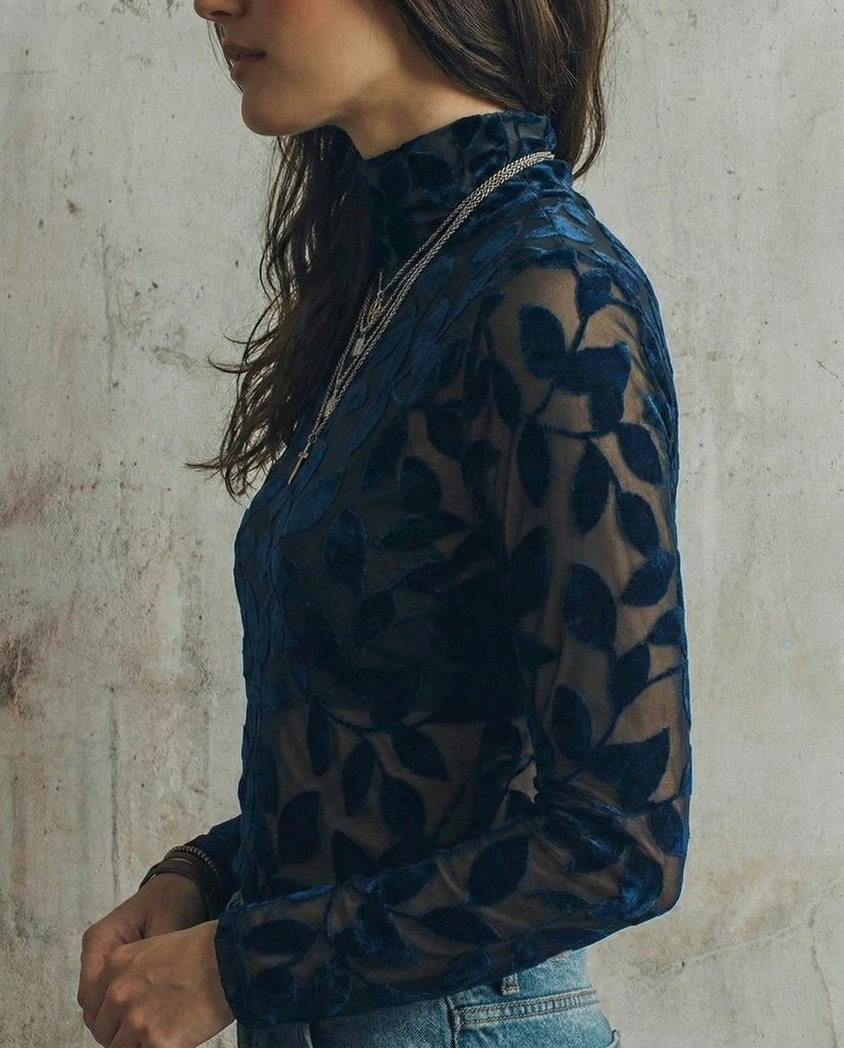 Adriana · Pull à col roulé à motifs fantaisie