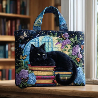 Sac à main fait main | Le Chat noir et les livres
