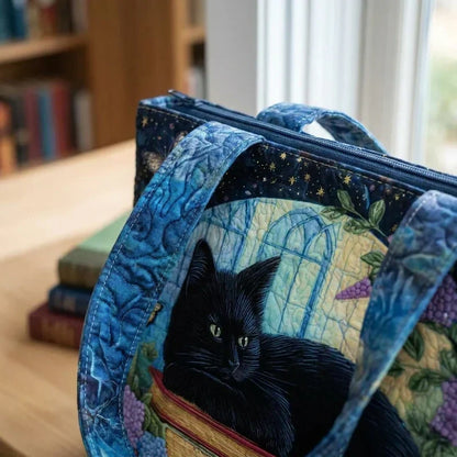 Sac à main fait main | Le Chat noir et les livres