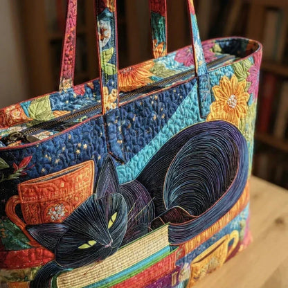 Sac à main artisanal | Le Chat Noir et les Livres