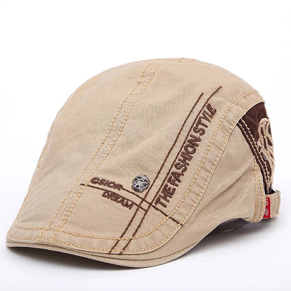 Casquette d’été Bloom™ beige, vue latérale avec inscription « TH‹FASHIONSTYLE ».