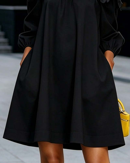 Rhoda | Robe à bretelles dénudées avec appliqué floral