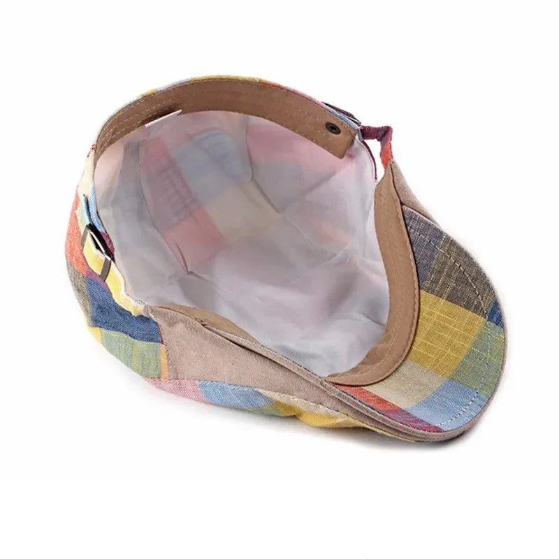 Casquette d’été Bloom™ doublée claire avec intérieur rose pâle et sangle latérale