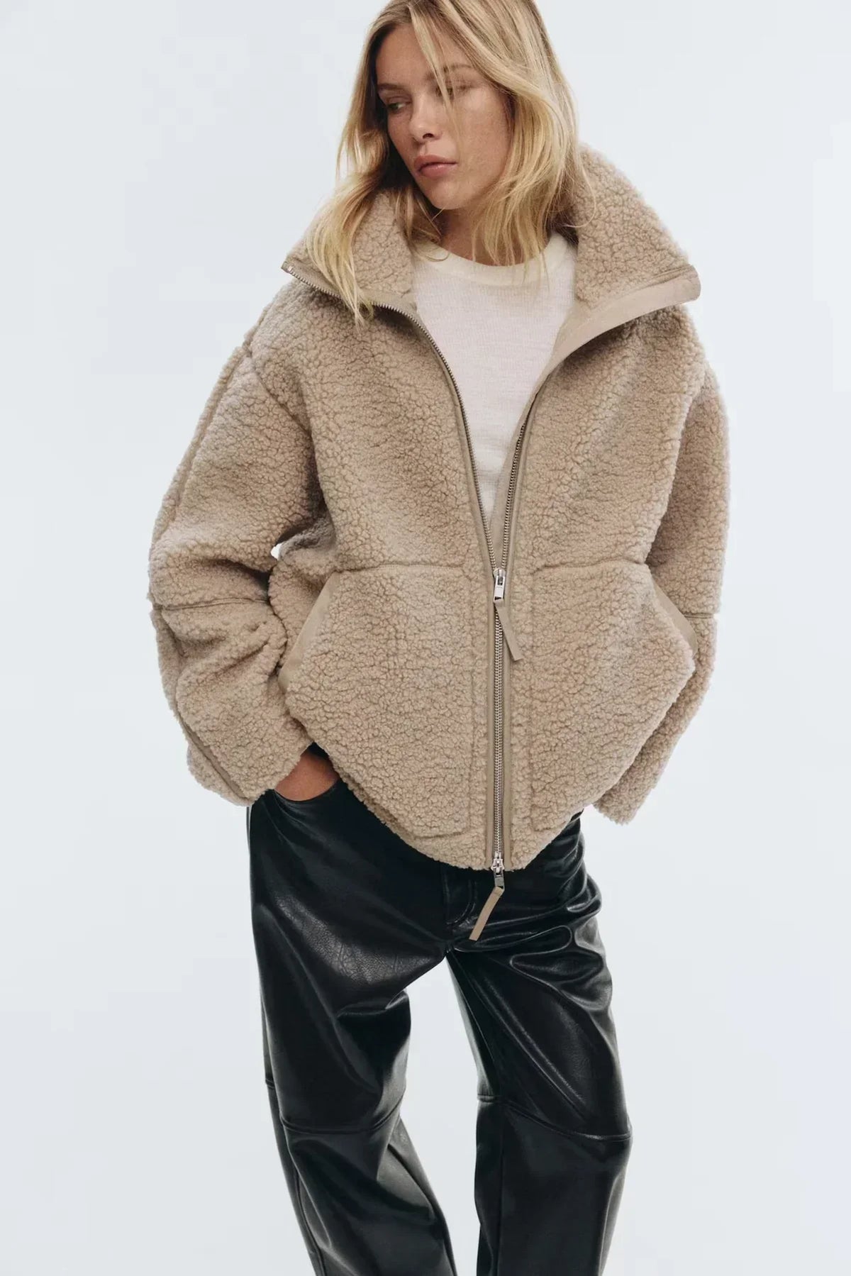 KAJA | Manteau en Teddy Doux
