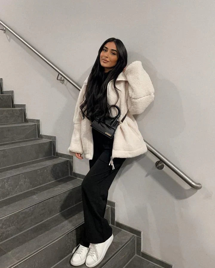 KAJA | Manteau en Teddy Doux