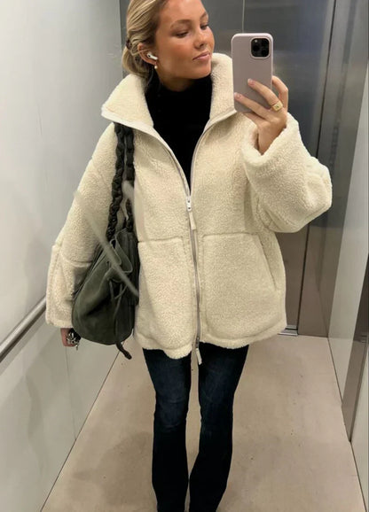 KAJA | Manteau en Teddy Doux