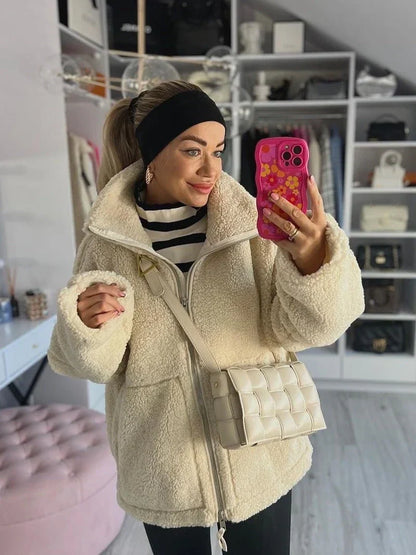 KAJA | Manteau en Teddy Doux