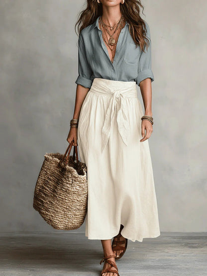RIVER | Ensemble Haut & Jupe Midi