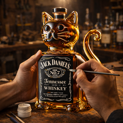 Carafe à whisky - Édition Chat