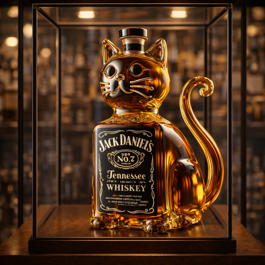 Carafe à whisky - Édition Chat