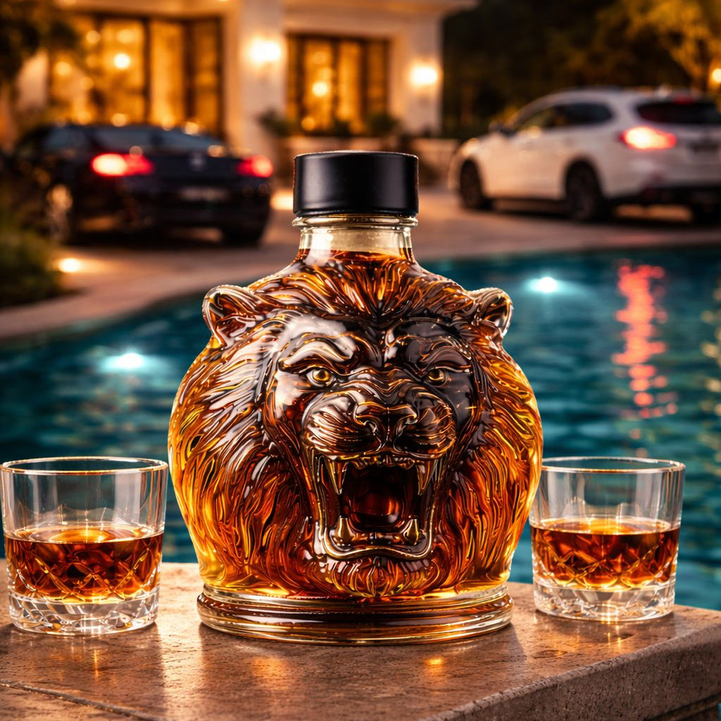Carafe à whisky - Édition Lion