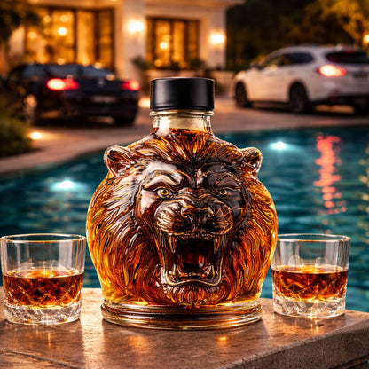 Carafe à whisky - Édition Lion