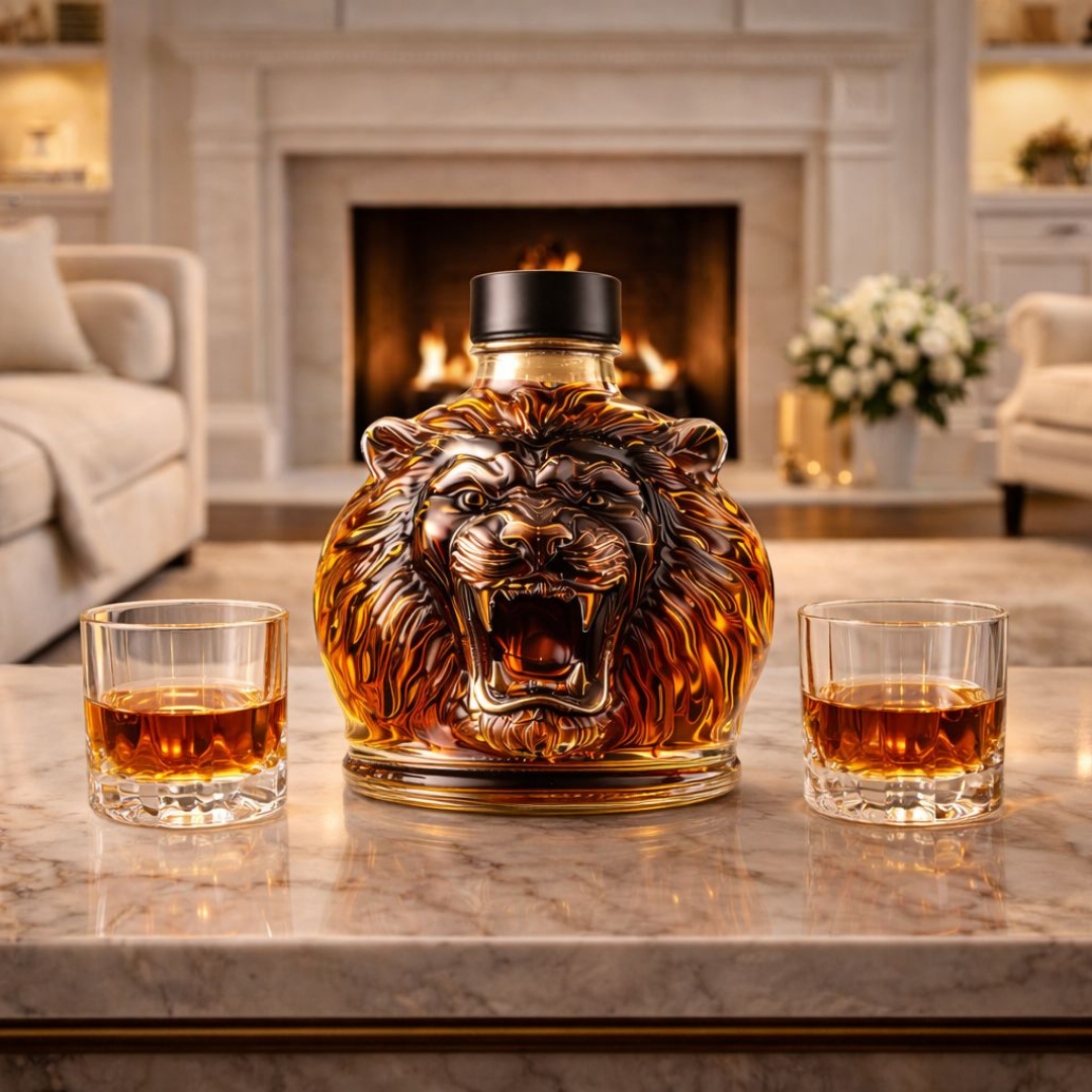 Carafe à whisky - Édition Lion