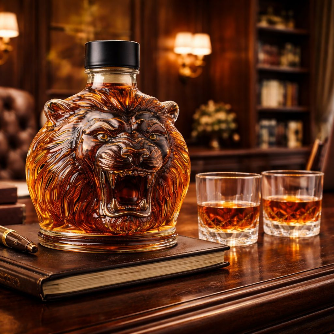 Carafe à whisky - Édition Lion