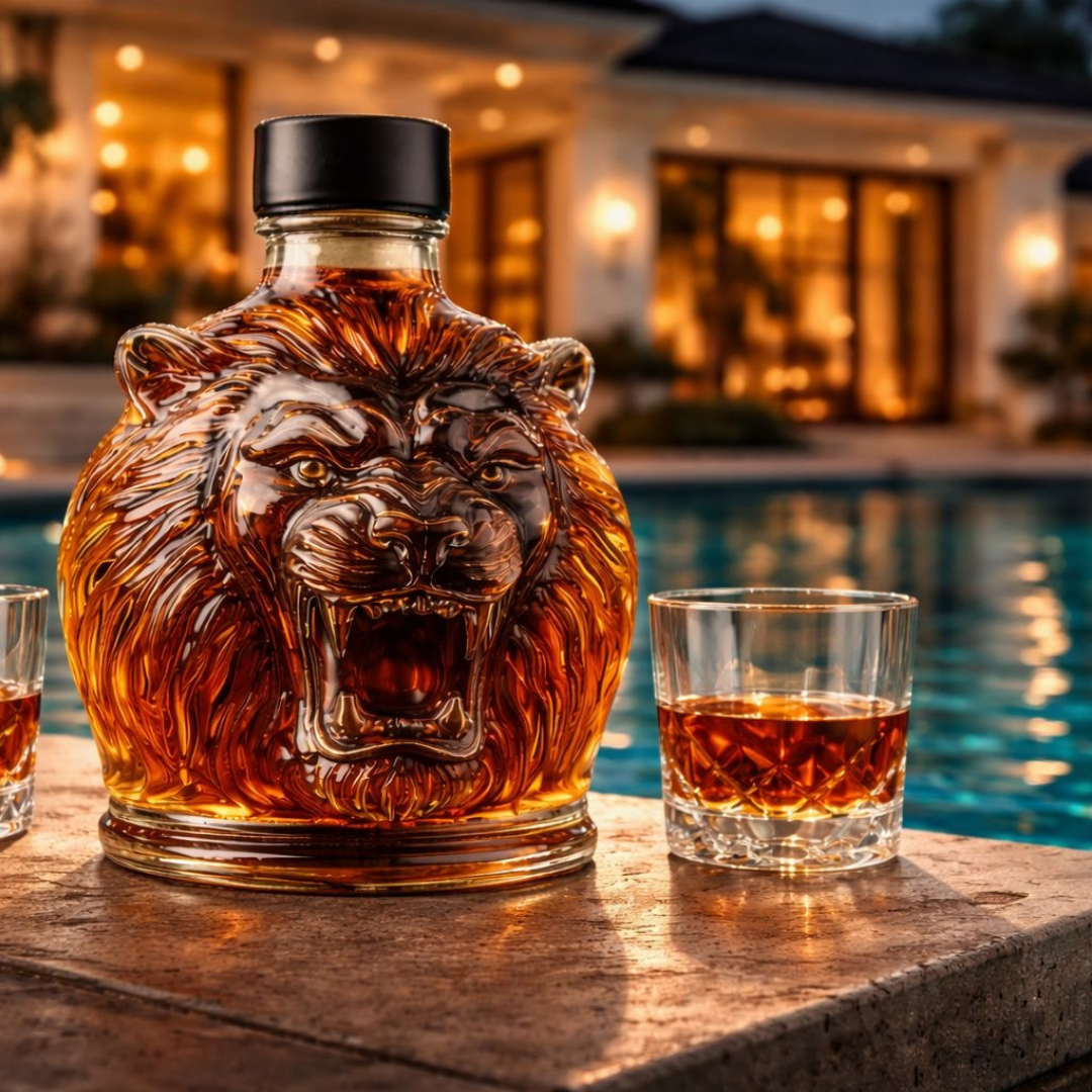 Carafe à whisky - Édition Lion