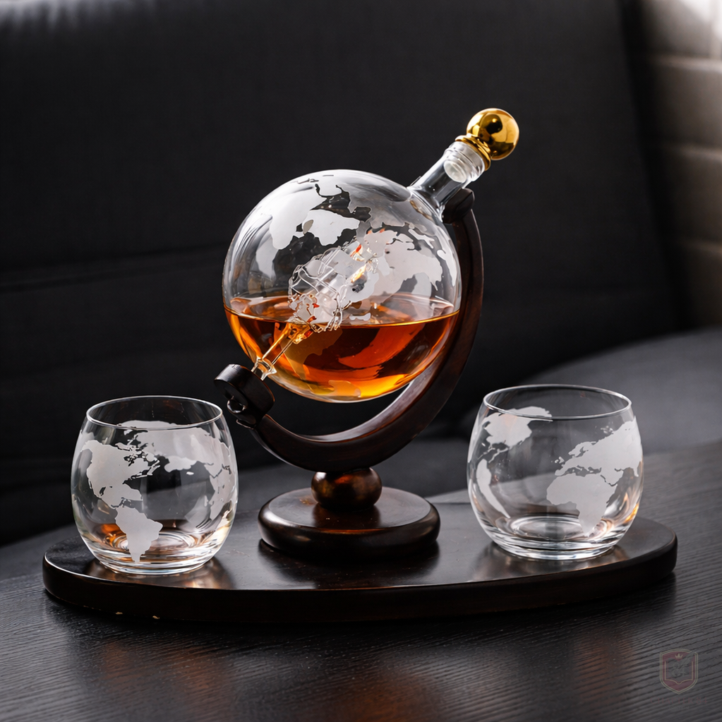 Carafe à whisky - Édition Carte du monde