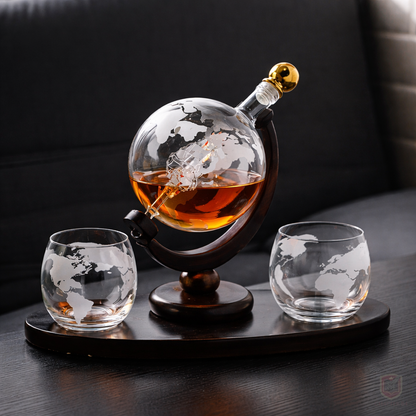 Carafe à whisky - Édition Carte du monde