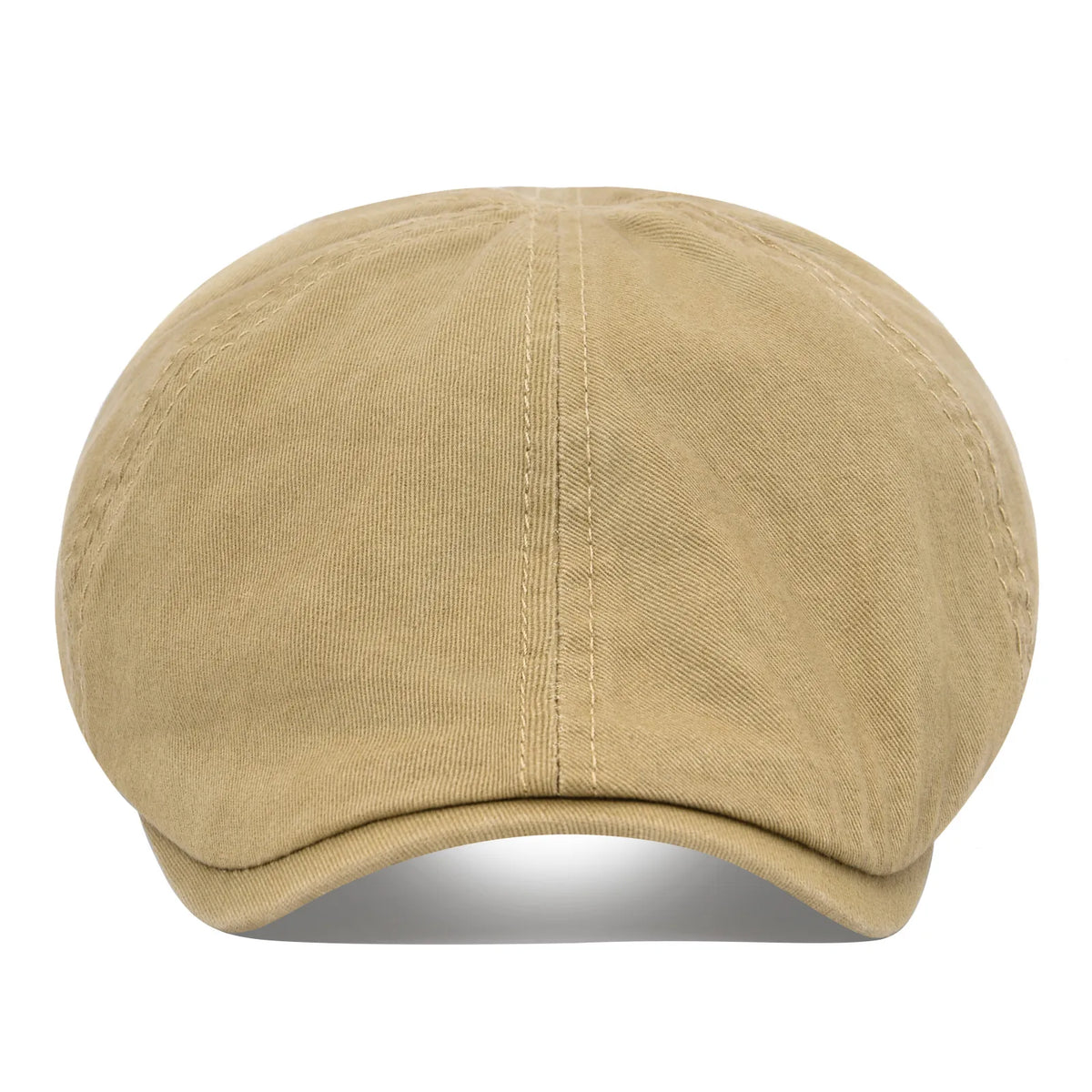 Casquette de golf Bloom™ en coton kaki clair, visière courbée, petit écusson.
