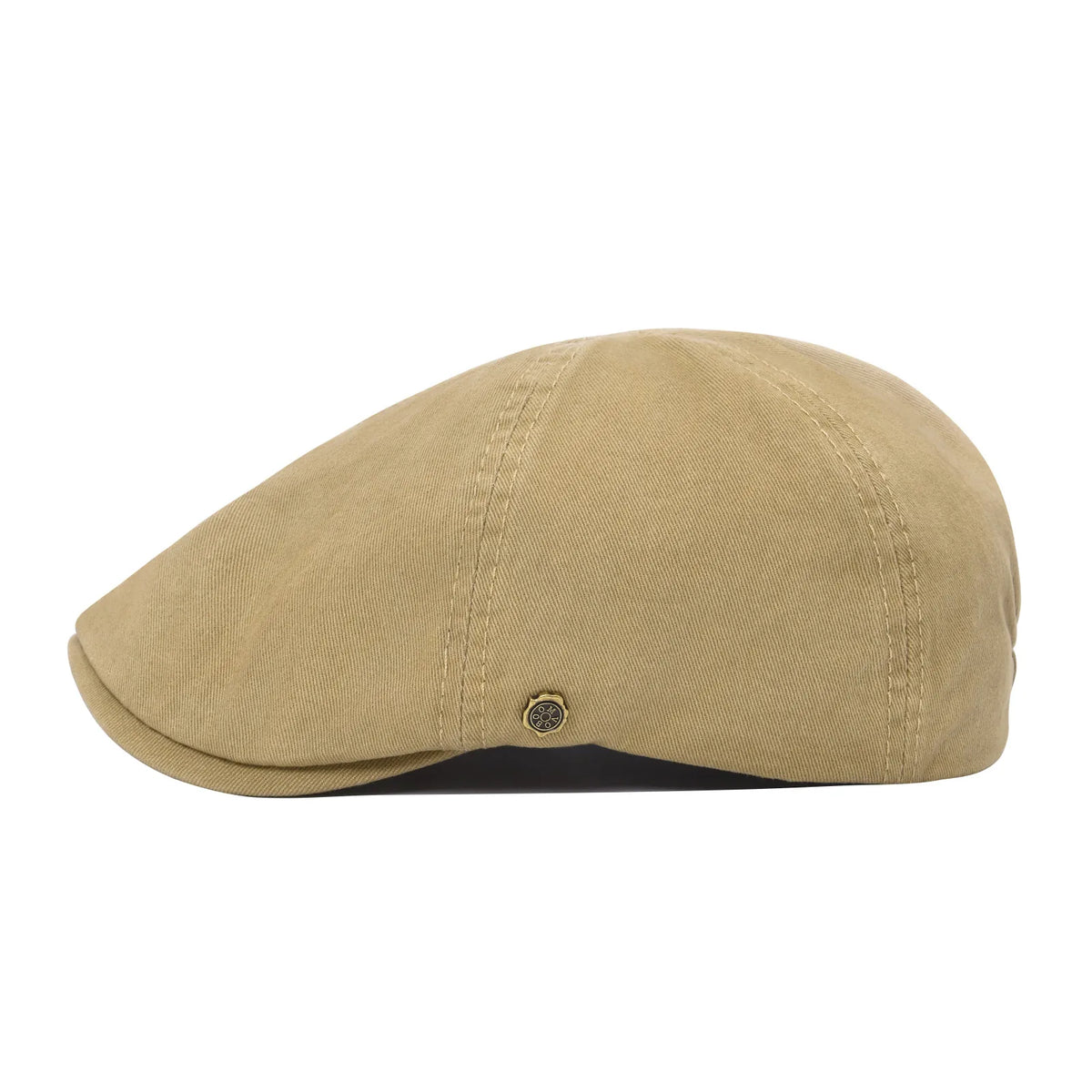 Casquette de golf Bloom™ en coton kaki, visière courbée, écusson rond.