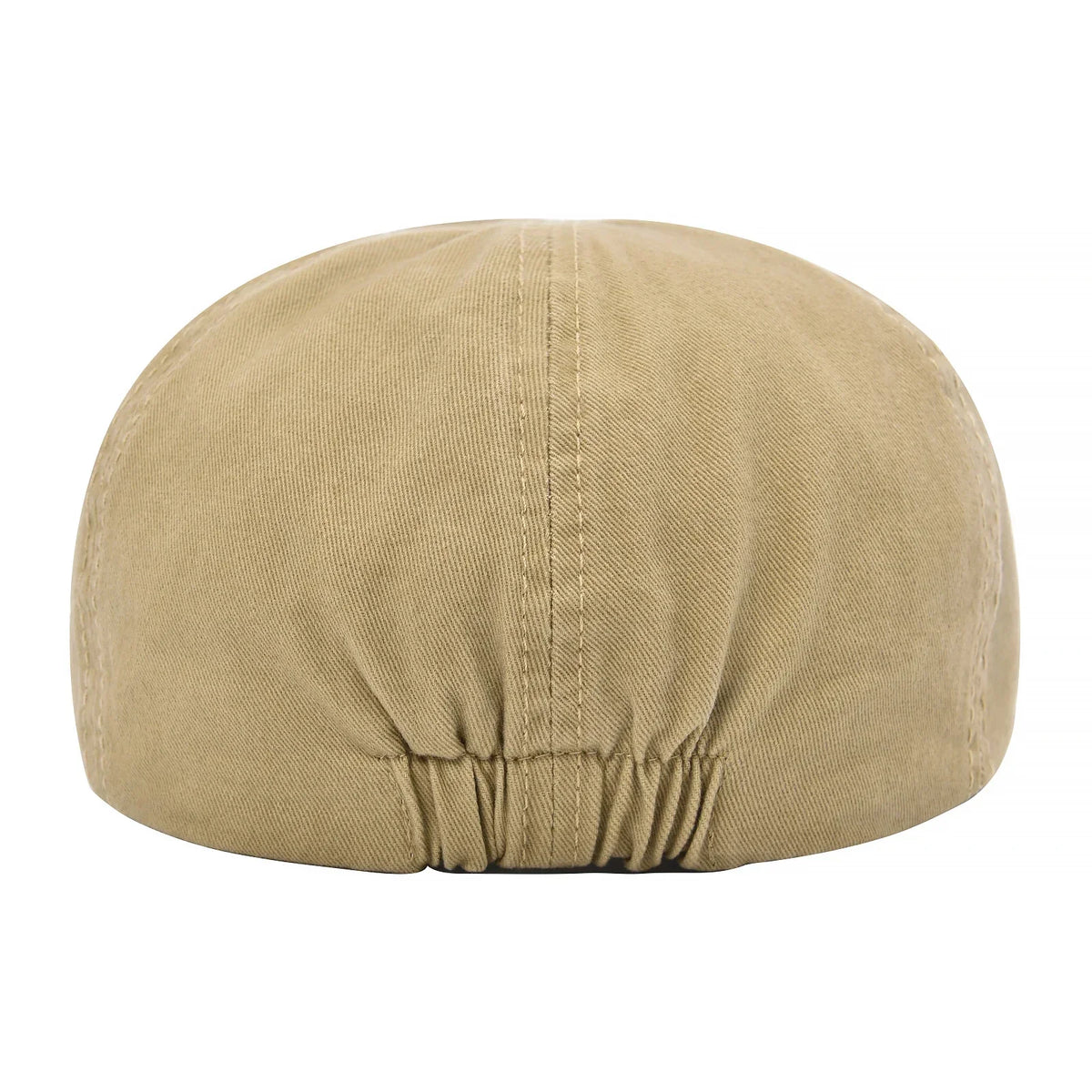 Casquette de golf Bloom™ en coton kaki clair, coutures frontales, ajustement arrière.