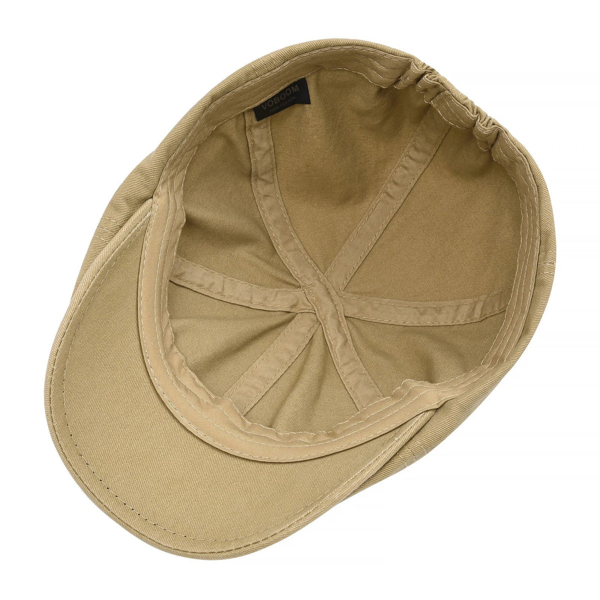 Casquette de golf Bloom™ en coton kaki, doublure intérieure et écusson.
