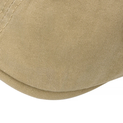 Casquette de golf Bloom™ en coton kaki clair, gros plan du tissu et des coutures.