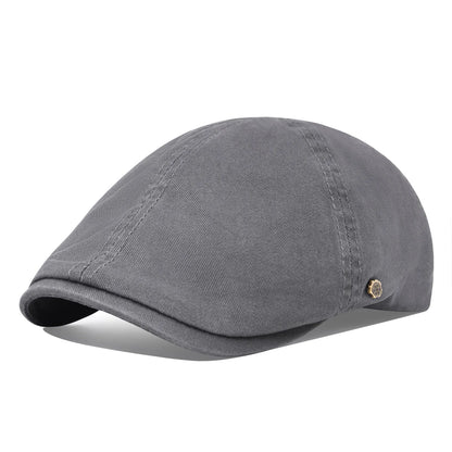 Casquette de golf Bloom™ en coton gris foncé, visière courbée, écusson rond.