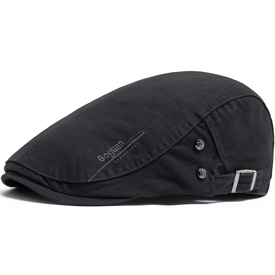 Nœud vintage pour animal de compagnie noir, casquette avec sangle et boutons décoratifs