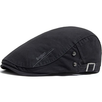 Nœud vintage pour animal de compagnie noir, casquette avec sangle et boutons décoratifs