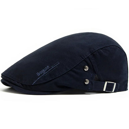 Nœud vintage pour animal de compagnie bleu foncé, casquette avec sangle et boutons